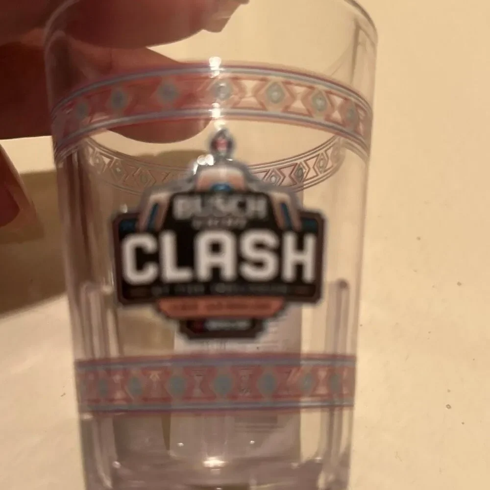 NASCAR Shot Glass Busch Light Clash Los Angeles Official Merch Bar Decor NWT